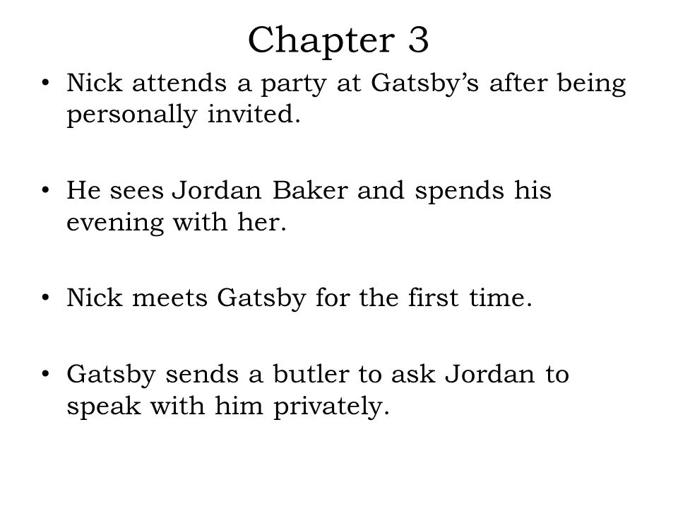 The Great Gatsby Summary